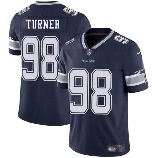 Men & Women & Youth Dallas Cowboys #98 Payton Turner Navy 2025 Vapor Untouchable Limited Stitched Jersey